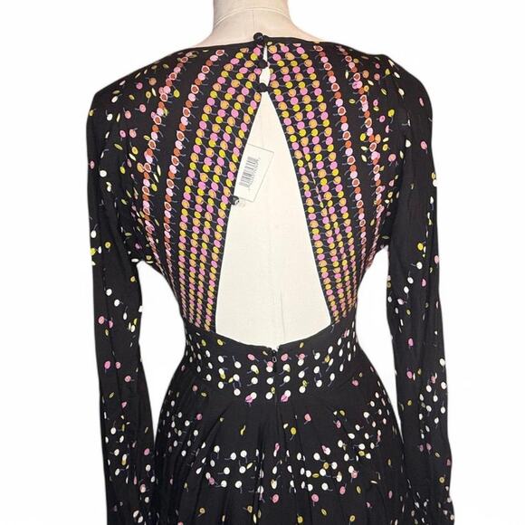 NWT Free People Coryn Mini Dress – Black Combo Floral Boho (sz 2) 345 - Picture 8 of 9